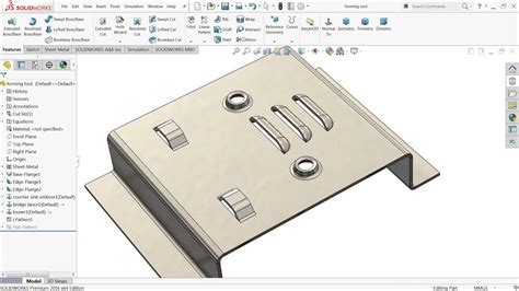 forming tool sheet metal|solidworks sheet metal stamping.